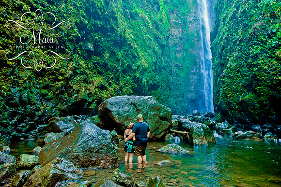 Maui Photographers Waterfall Proposal