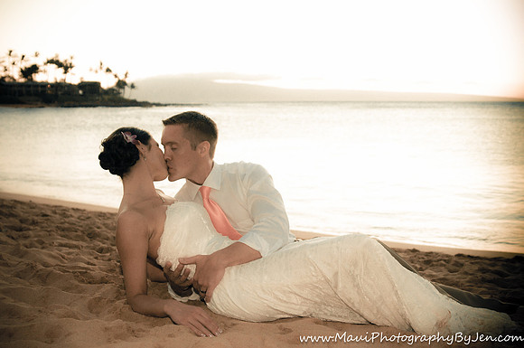 Wedding Photography in Maui at Napili Bay