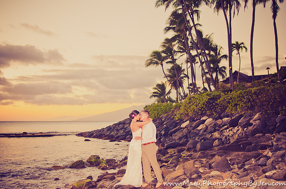Wedding Photography in Maui at Napili Bay