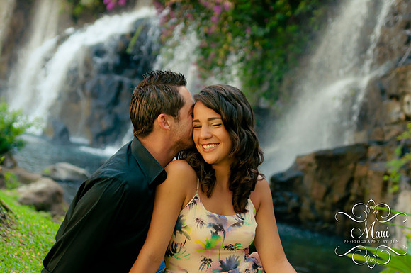 Maui Photography Couple Waterfalls Grand Wailea Resort
