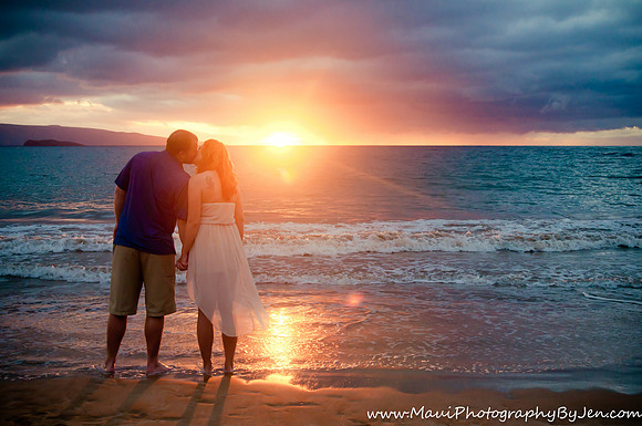 Maui Photographers with Engaged Couple